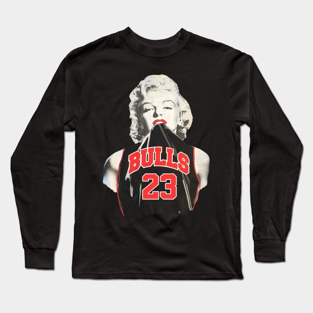 Marilyn Monroe Chicago Jordan Long Sleeve T-Shirt by botokgetuk